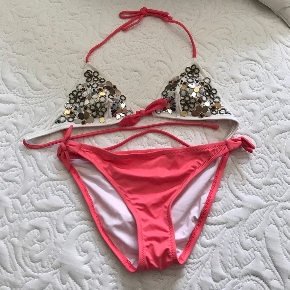 Victoria's Secret triangle jeweled bikini
