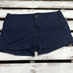 Navy Cuffed Express Shorts SIZE 10