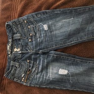 Almost Famous Distress Flare Jeans