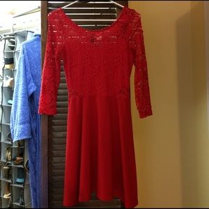 Red Lacey dress by divided by H&M