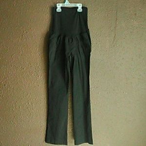Black maternity dress pants