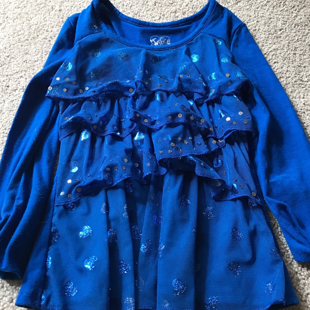 Girls size 6 justice sparkle top