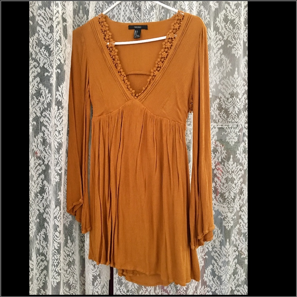 Mustard Babydoll dress