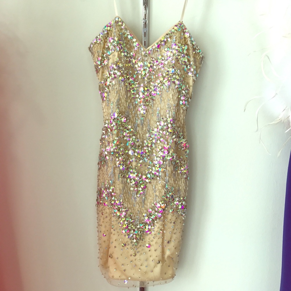 Vienna gold cocktail/prom dress