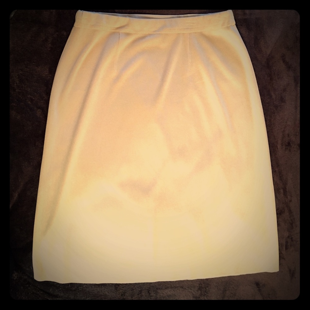 Tan/Beige mid length skirt size large