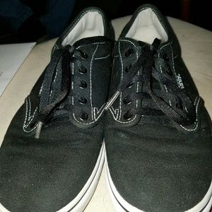 Women's Black Vans size 8