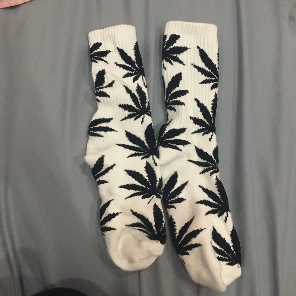 ❌❌SOLD❌❌Huf white and black socks