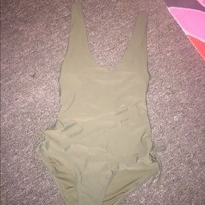 American eagle Medium one piece olive green NWT