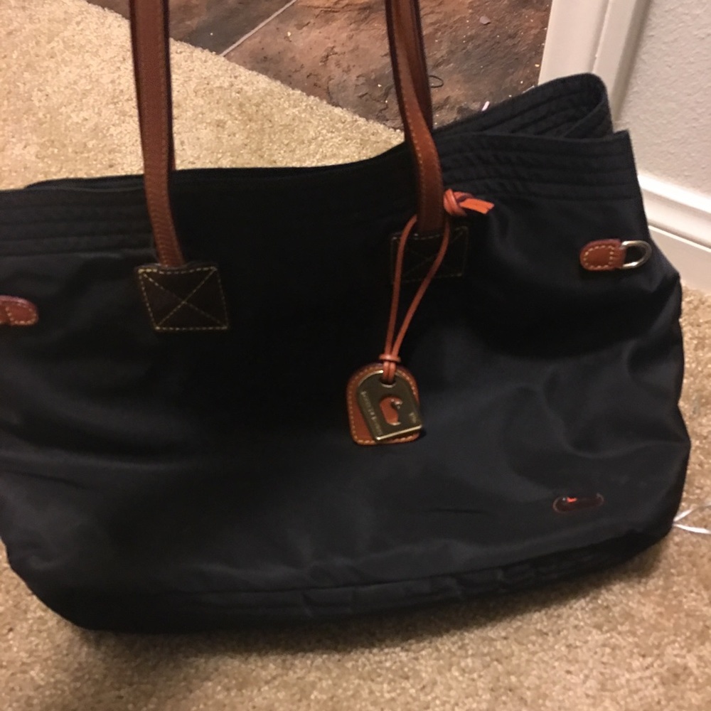 Dooney & Bourke Nylon Shopper Tote-Navy