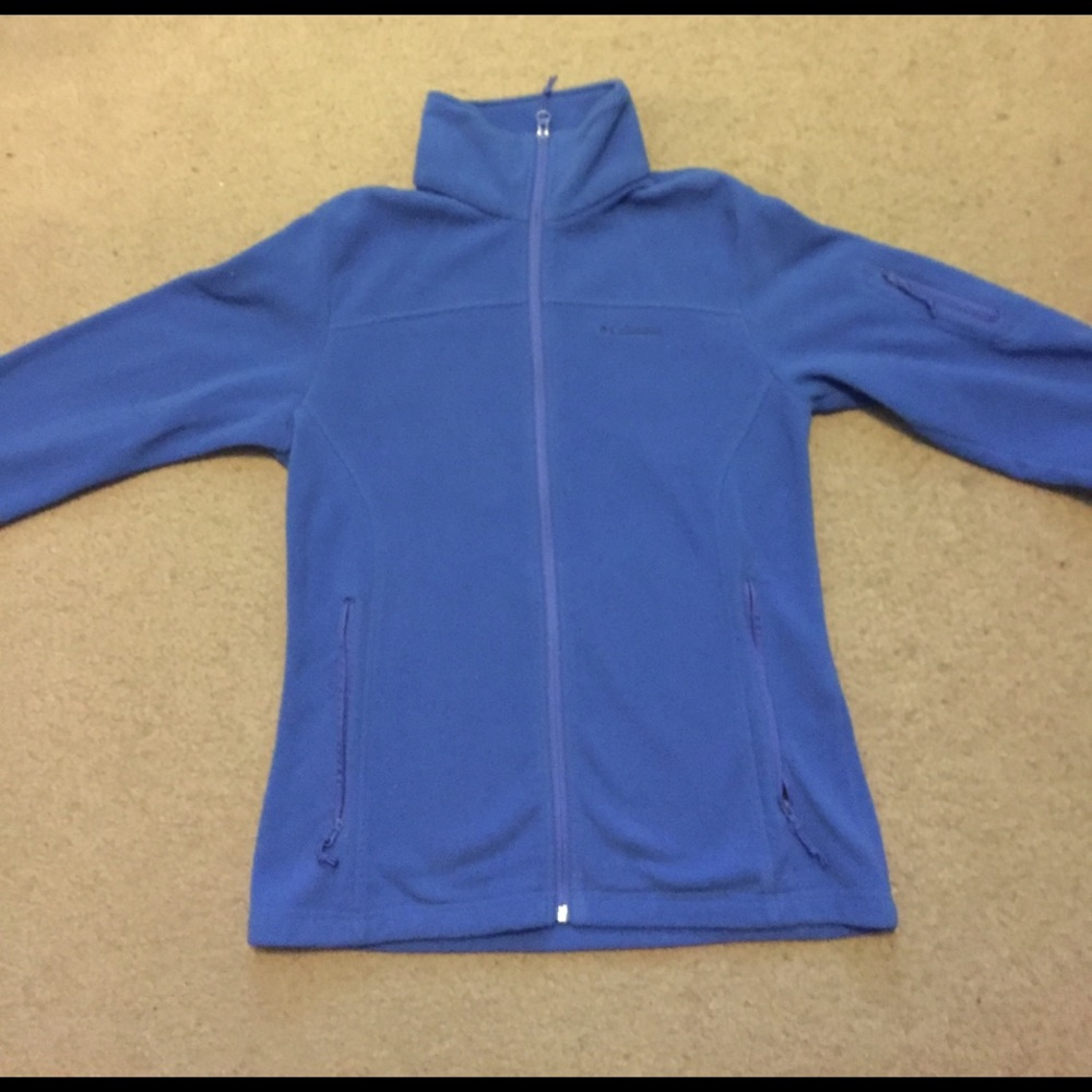 Blue Columbia zip up fleece