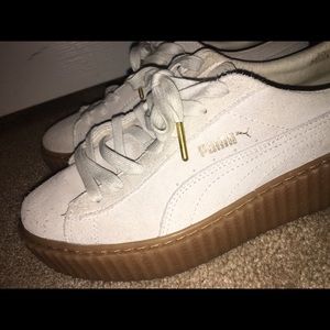 Fenty Puma by Rihanna Bone White Creeper Sneakers