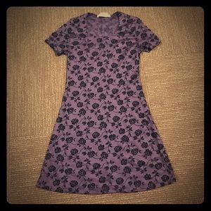 Purple Floral Dress