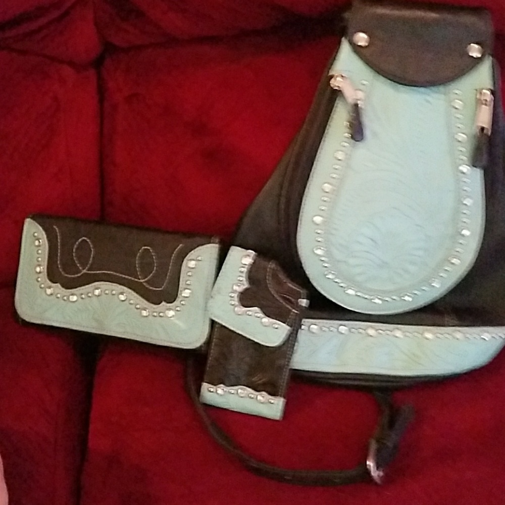 American West back pack with matching