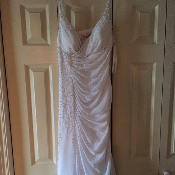 White Prom Dress - Picture 1 of 4