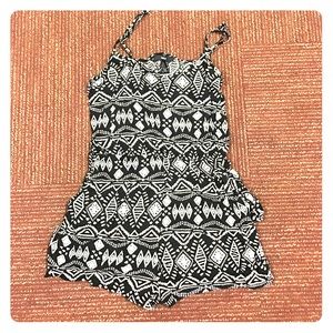 Black and White Romper