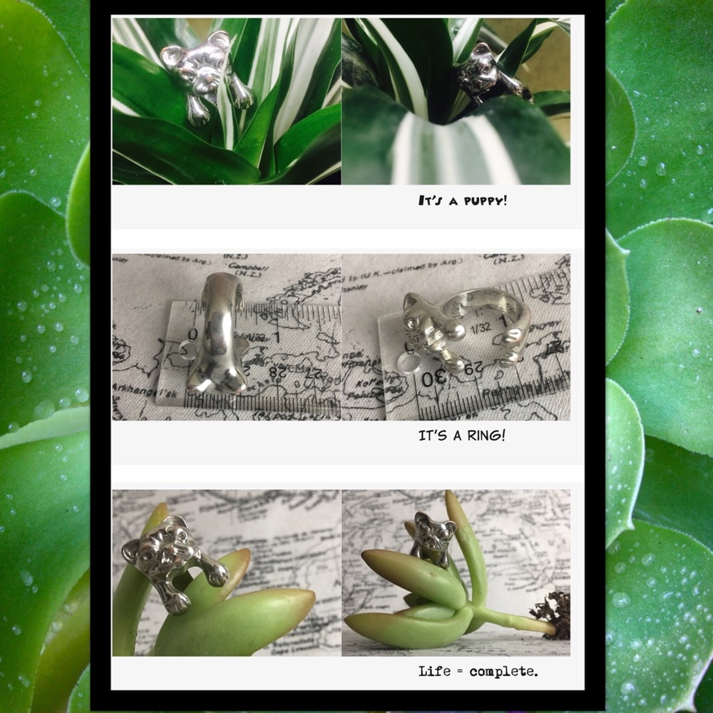 Adorable Angry Puppy Ring