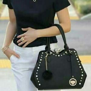 Traci Lynn Diamond Chic Black Purse