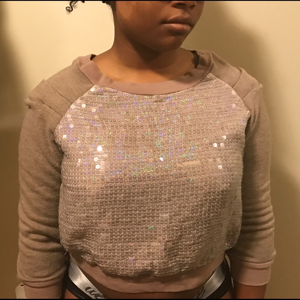 Sequin Crop Top