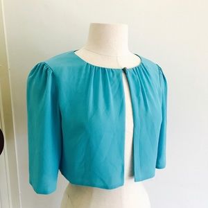 🔥Final Price🔥Max and Cleo Aqua Crop Shrug Jacket