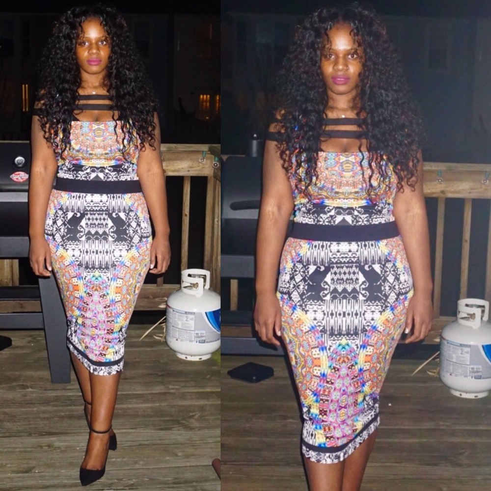 Tribal Print Skirt and top set size XL 2 PIECE!!!