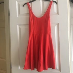 Short coral dress