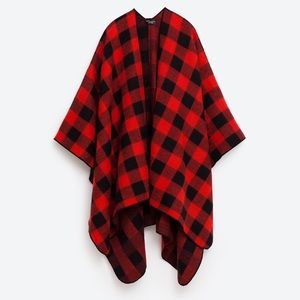 Gorgeous Check Poncho.