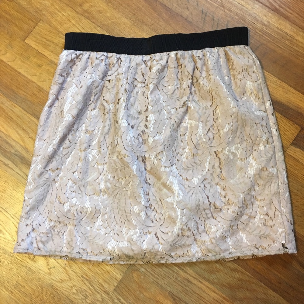 Layered lace skirt