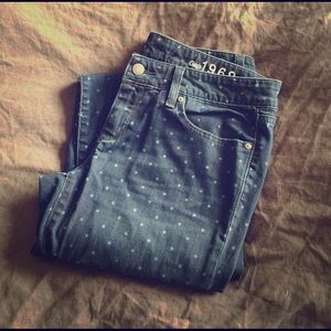 Gap 1969 Always Skinny Polka Dot Jeans