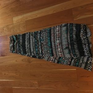 Long Aztec Maxi Skirt