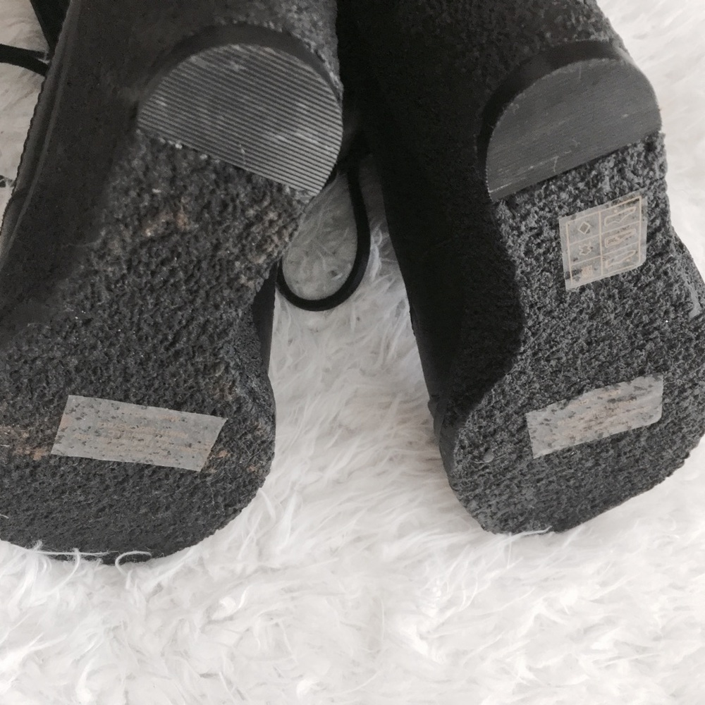 SOLDโ๏ธNWOT Tory Burch Fairfax Canvas Wedge Booties - Picture 7 of 8