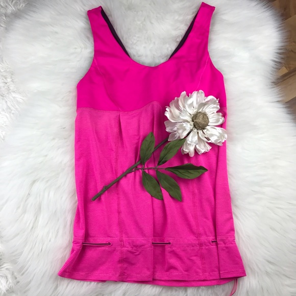 lululemon athletica Tops - 💕SALE💕Lululemon Pink Drawstring Yoga Top