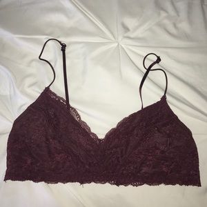 Super cute maroon bralette