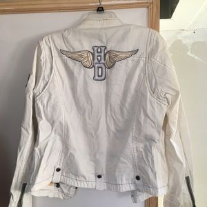 Harley-Davidson white summer weight jacket