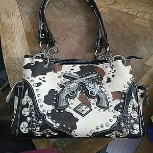 Cow Print Purse