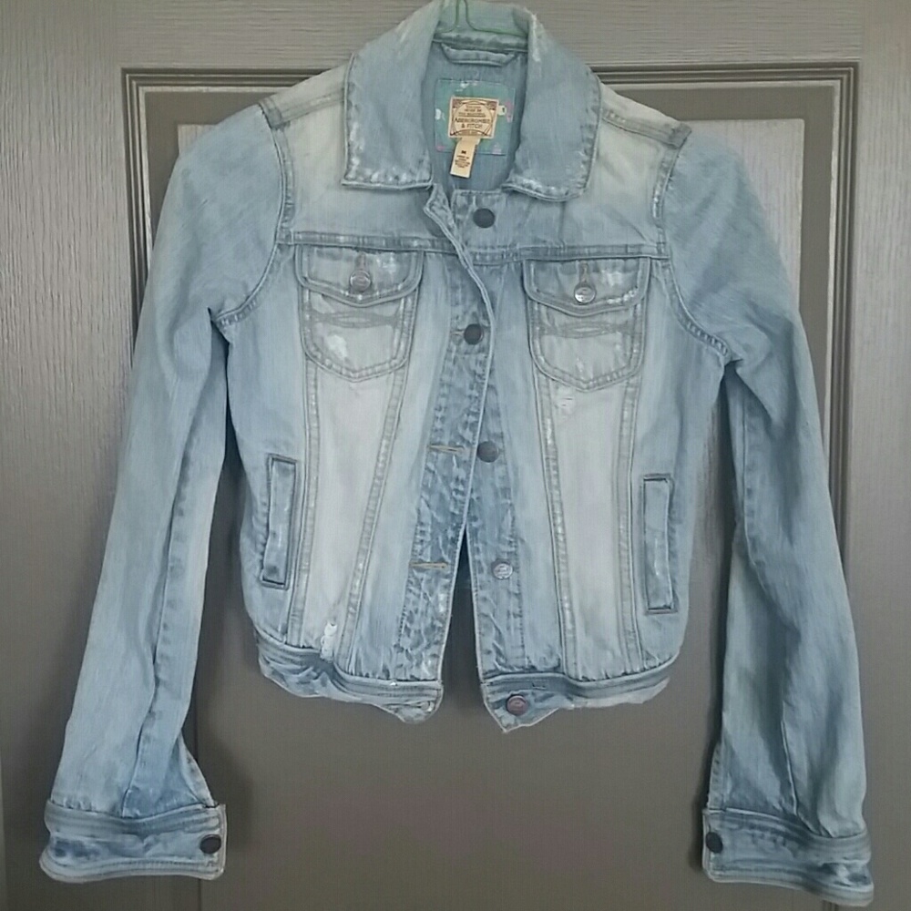 Abercrombie and Fitch distressed jean jacket