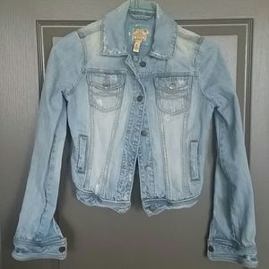 Abercrombie and Fitch distressed jean jacket