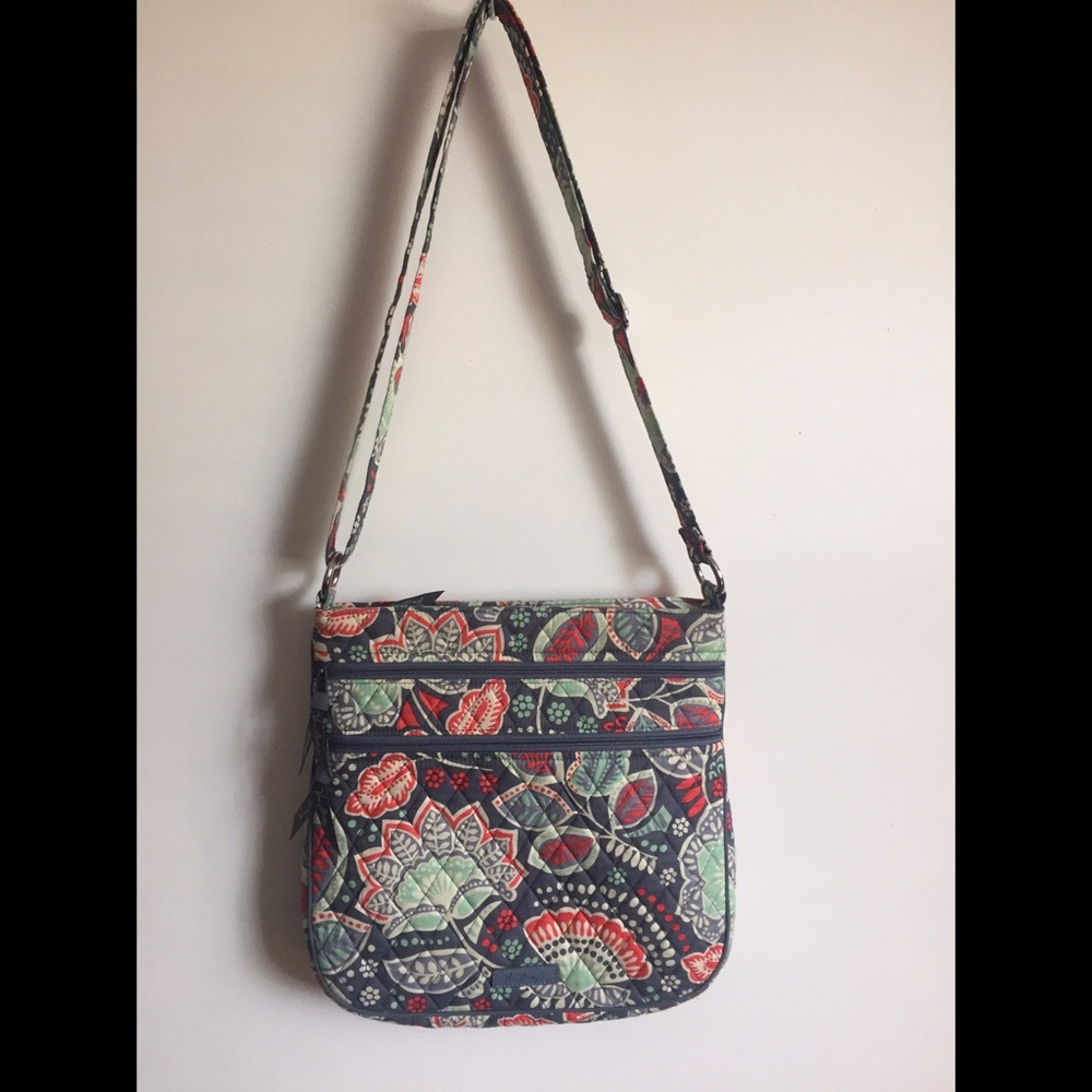 Vera Bradley Triple Zip Hipster Crossbody.