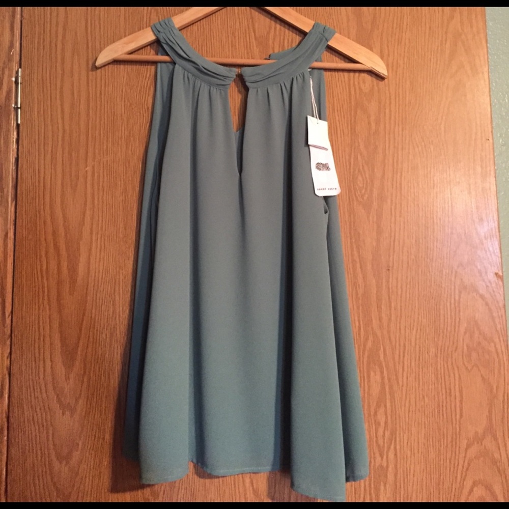 Naked Zebra Halter Top Blouse