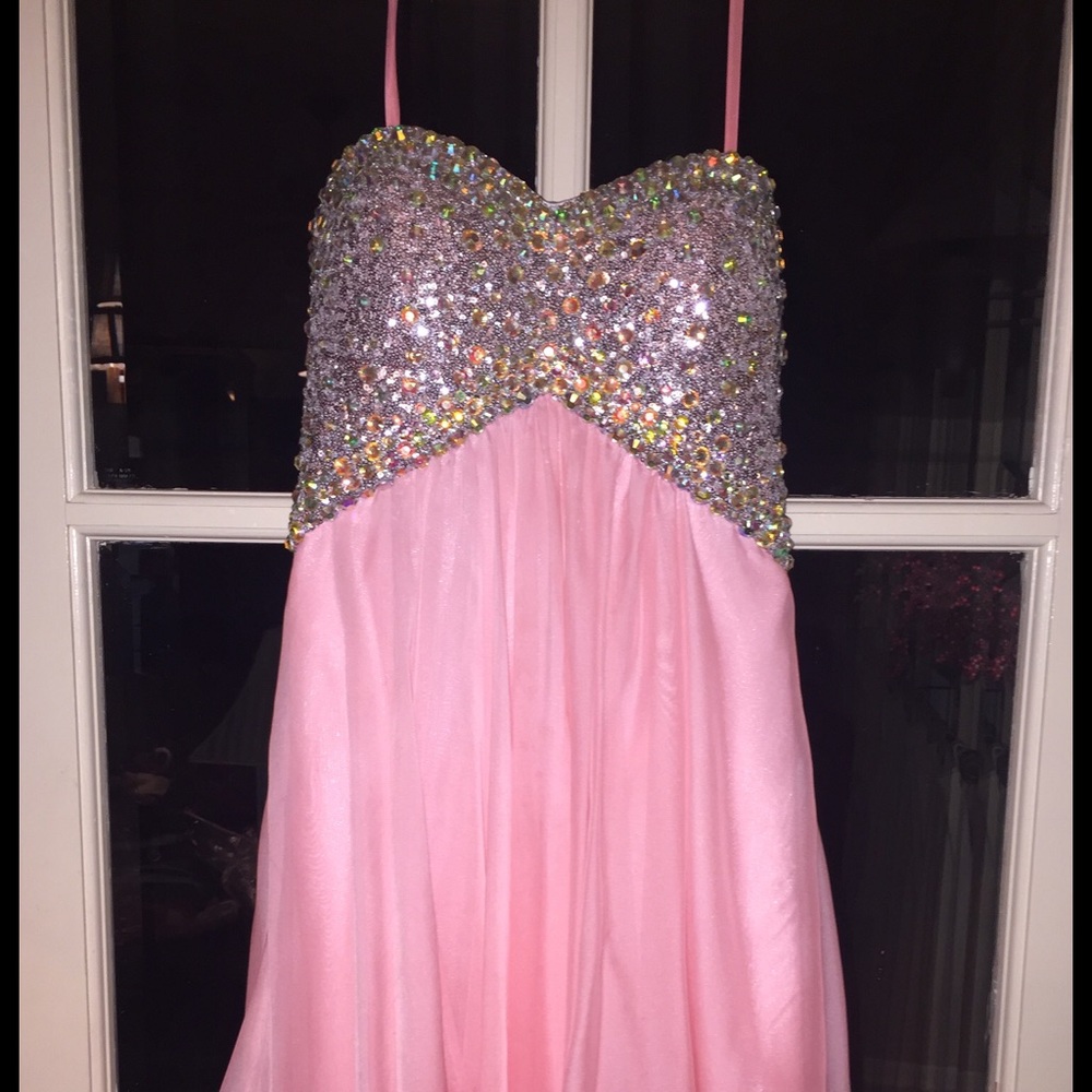 Prom Dress La Femme Pink size 4