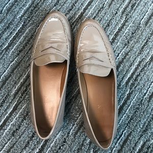 RLL patent leather penny loafers