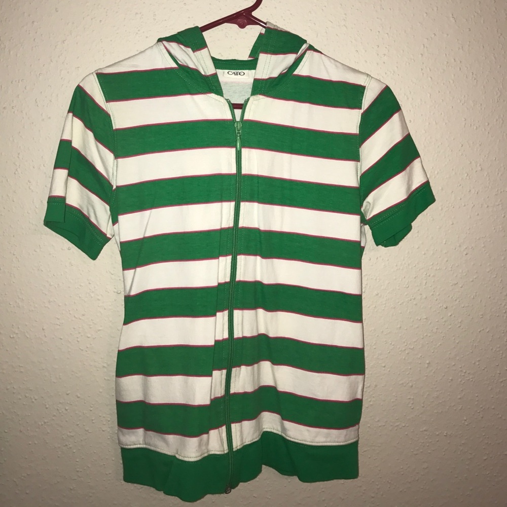 Cato full zip short sleeve hoodie