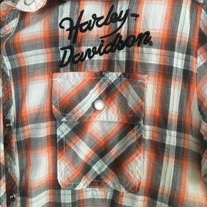Harley-Davidson classic plaid blouse. M