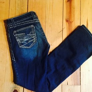 Wranglers rock boot cut jeans