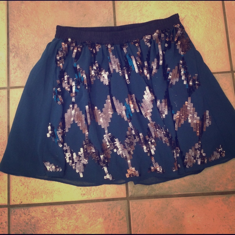 Under Skies Mini Skirt