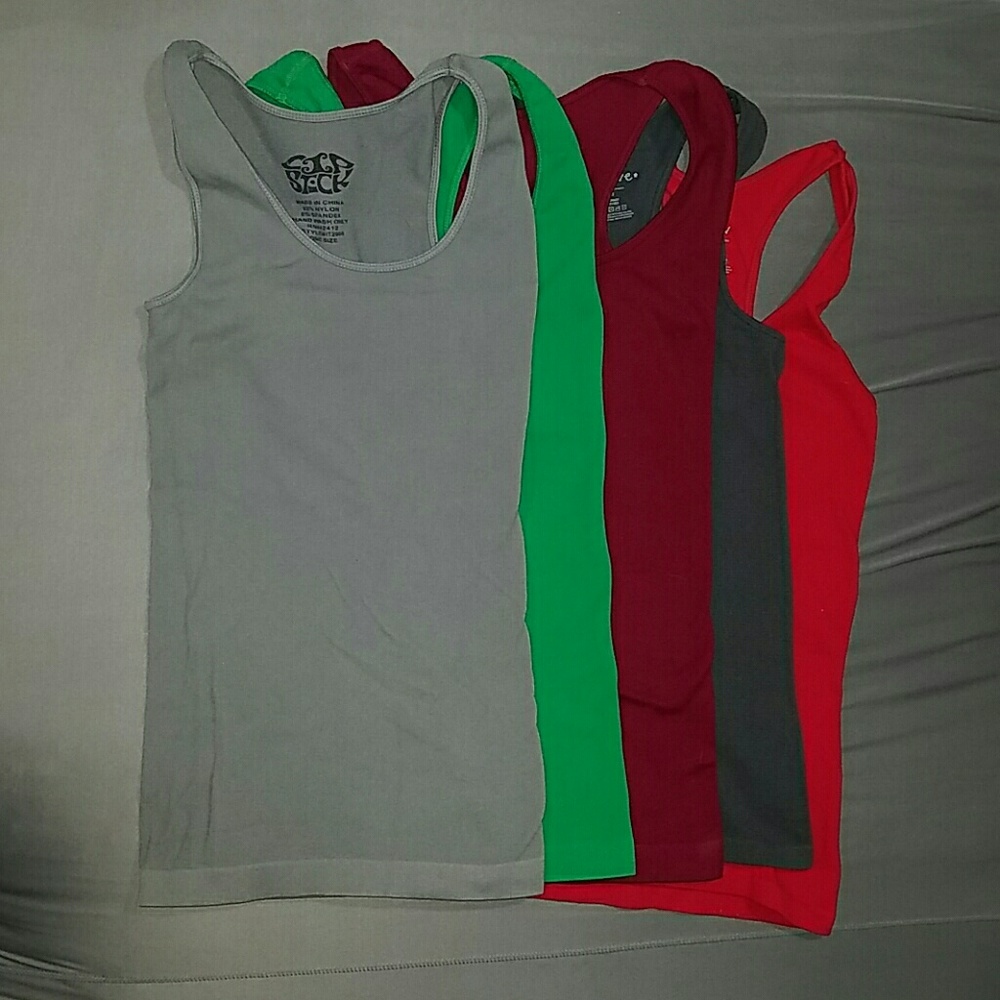 5 racer back tanks