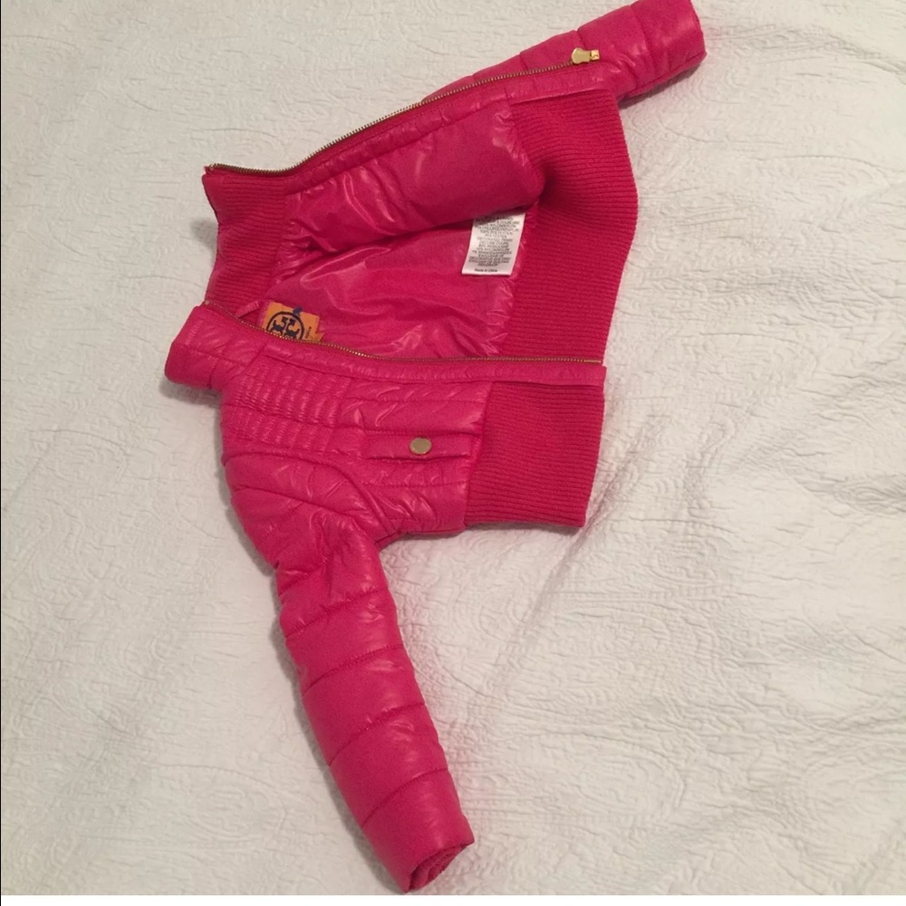 Tory Burch Toddler Quilted Puff  Jacket XXS 2T