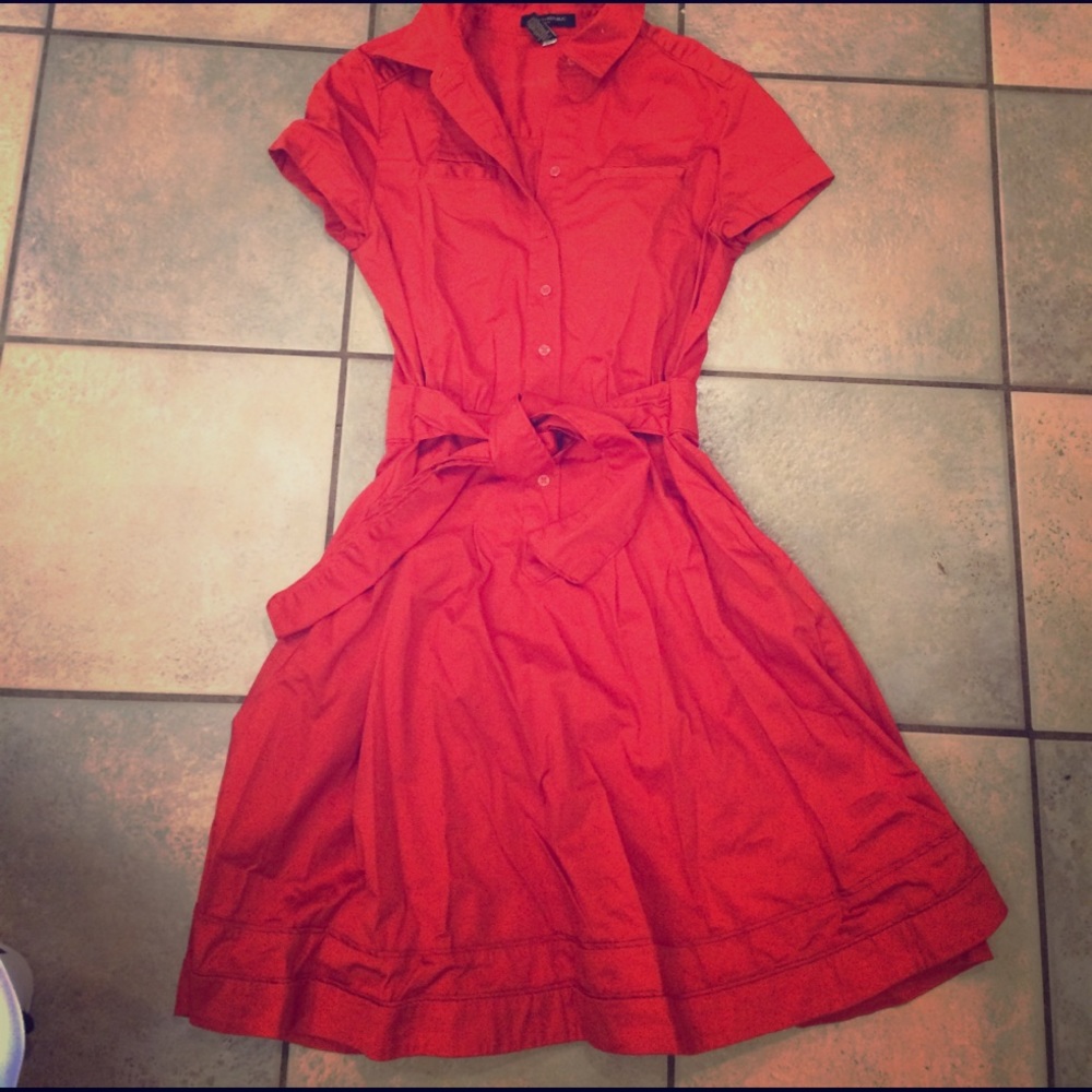 Banana Republic orange dress