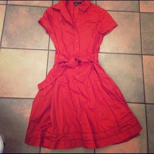 Banana Republic orange dress