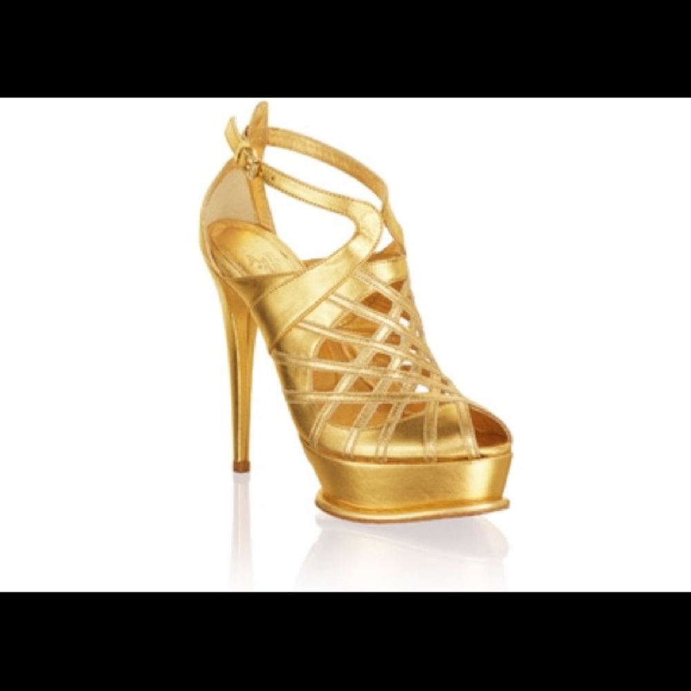 Anna Dello Russo by HM Golden Strappy high heel