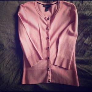 Never worn WHBM pink cardigan